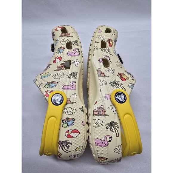 KIDS CROCS Spring Break Printed CLASSIC CLOG Size JR 2 - Picture 5 of 10